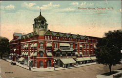 View of Cortland House Postcard