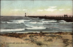 The Revolving Light House Sodus Point, NY Postcard Postcard