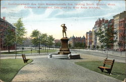 Commonwealth Ave. from Massachusetts Ave. looking South Postcard