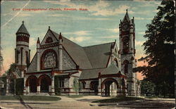 Eliot Congregational Church Newton, MA Postcard Postcard