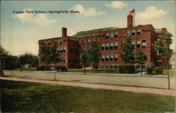 Forest Park School Postcard