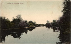 Scene on Taunton River Somerset, MA Postcard Postcard