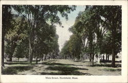 Main Street Northfield, MA Postcard Postcard