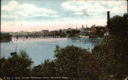 A day in June on the Merrimac River Postcard