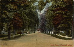 Main Street Concord, MA Postcard Postcard