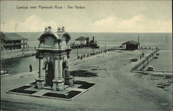 Canopy over Plymouth Rock, The Harbor Postcard