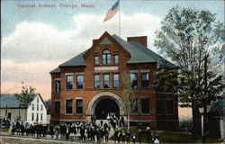 View of Central School Postcard