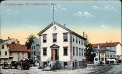Old Town House, 1727 Marblehead, MA Postcard Postcard