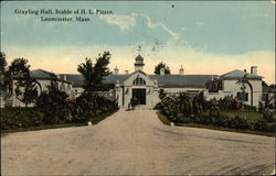 Grayling Hall, Stable of H.L. Pierce Leominster, MA Postcard Postcard