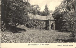 Concord School of Philosophy Massachusetts Postcard Postcard