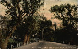 Mass. Bridge on Mechanic Street Postcard