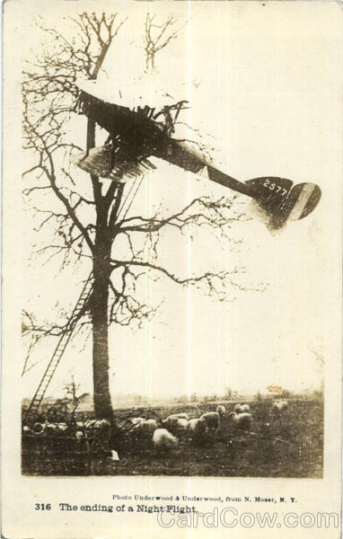 The Ending Of a Night Flight Aircraft