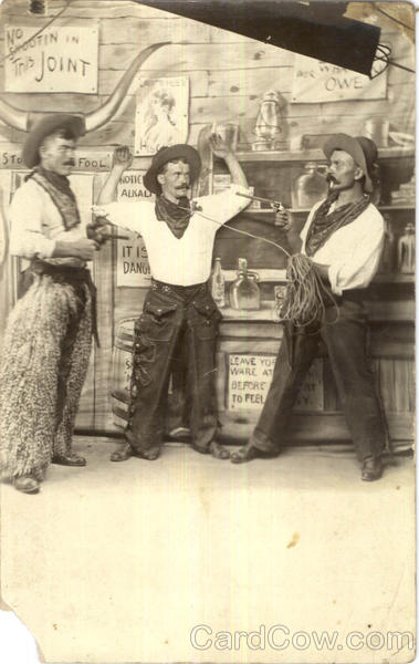 Staged Cowboy Photo Cowboy Western