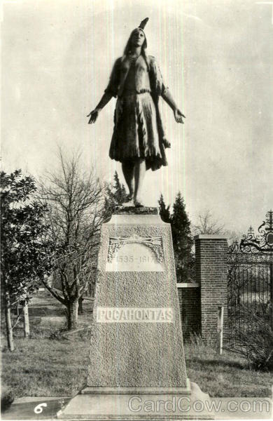Pocahontas Statue Native Americana