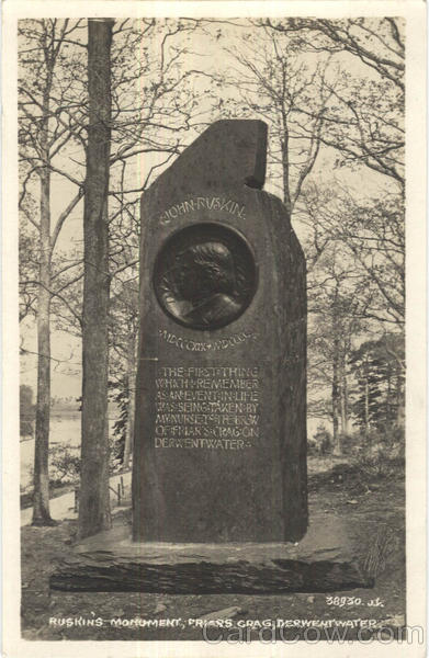 Ruskin's Monument, Friar's Crag Keswick England Cumbria