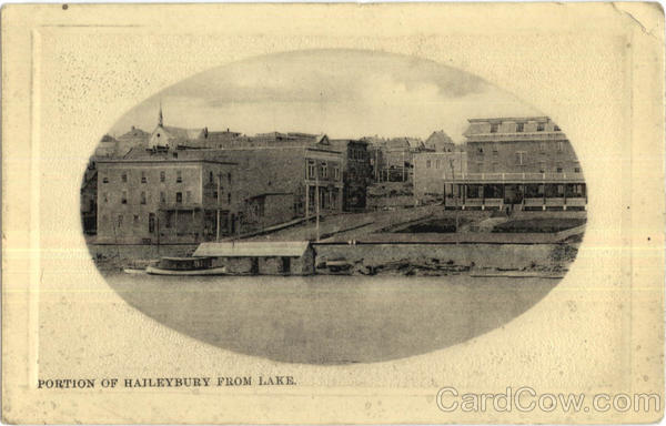 Portion Of Haileybury From Lake Canada Ontario