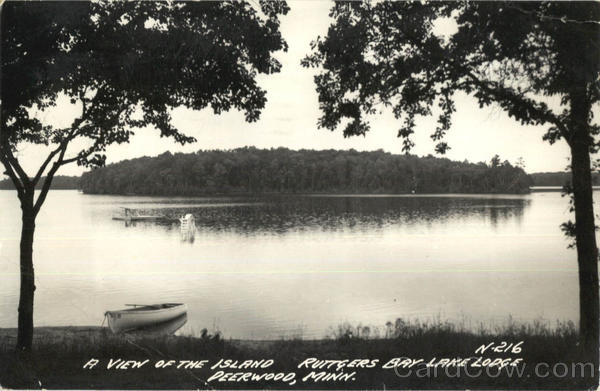 A View Of The Island Ruttgers Bay Lake Lodge Deerwood Minnesota