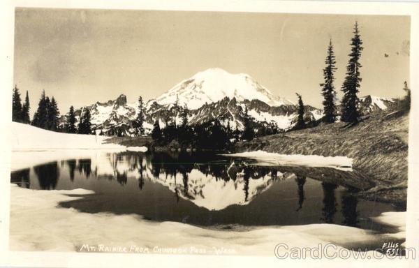 Mt. Rainier From Chinnook Pass Mount Rainier Washington