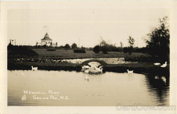 Memorial Park Grand Pre NS Canada Nova Scotia