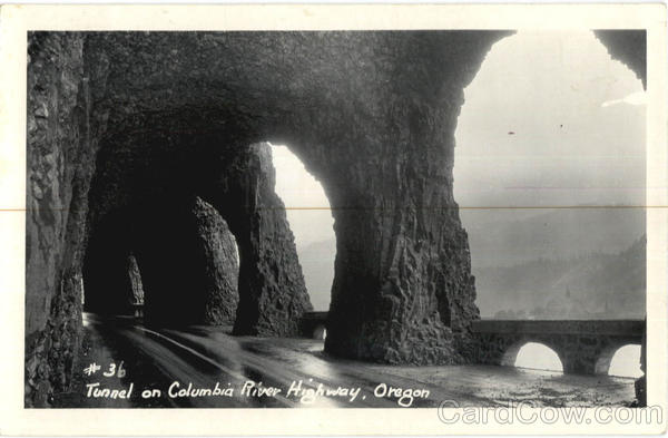 Tunnel On Columbia River Highway Oregon