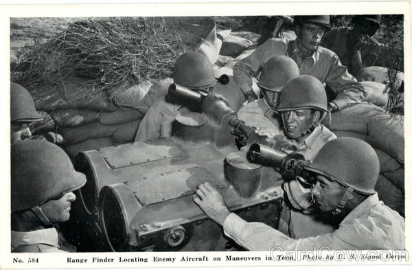 Range Finder Locating Enemy Aircraft On Maneuvers In Tenn