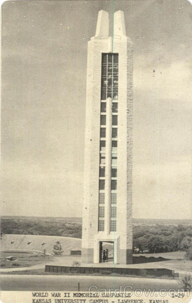 World War II Memorial Campanile, Kansas University Campus Lawrence
