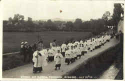Masonic And Clerical Procession Postcard