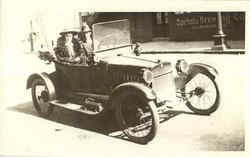 Couple in Auto Postcard