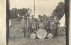 Military Band Postcard