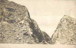 Railroad Through Mountains Postcard