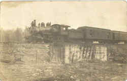 Cross-Country Train Postcard