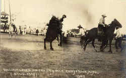 Rodeo William Leach On Pretty Dick Cheyenne, WY Postcard Postcard