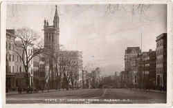 State St. Looking Down Postcard