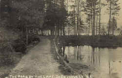 The Road By The Lake Postcard