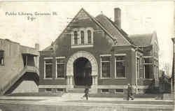 Public Library Postcard