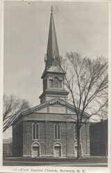 First Baptist Church Postcard