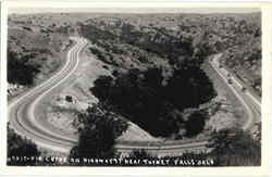 Hair Pin Curve On Highway 77 Near Turner Falls Postcard