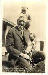 Ira H. Morse And Baby Baboons, Morse Museum Postcard