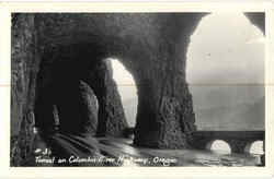 Tunnel On Columbia River Highway Postcard