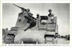 The M-7 Tank Destroyer Armed With A 105Mm Postcard