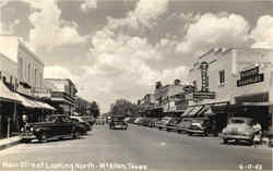 Main Street Looking North Postcard