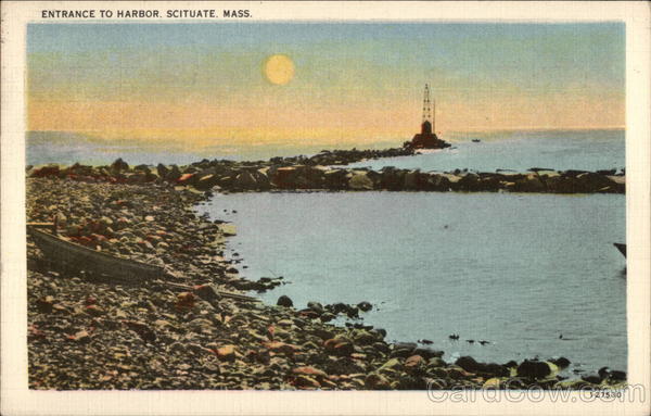 Entrance to Harbor Scituate Massachusetts