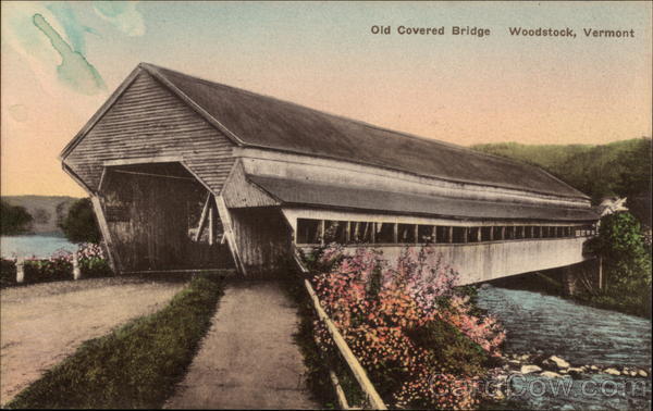 Old Covered Bridge Woodstock Vermont