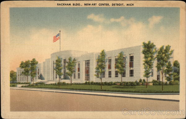 Rackham Bldg., New Art Center Detroit Michigan