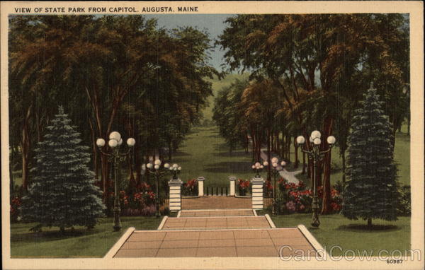 View of State Park from Capitol Augusta Maine