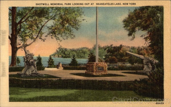 Shotwell Memorial Park Looking Out at Skaneateles Lake New York