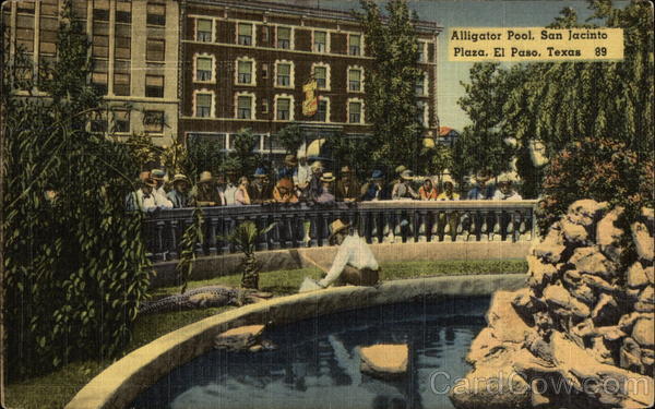 Alligator Pool, San Jacinto Plaza El Paso Texas