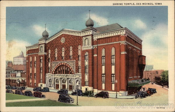 View of Shrine Temple Des Moines Iowa