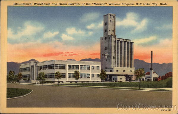 Central Warehouse and Grain Elevator of the Mormon Welfare Program Salt Lake City Utah