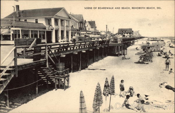 Boardwalk and Beach, Rehoboth Beach Delaware